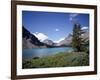 Bow Lake with Bow Glacier Behind, Icefields Parkway, Banff National Park, Alberta-Geoff Renner-Framed Photographic Print