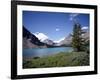 Bow Lake with Bow Glacier Behind, Icefields Parkway, Banff National Park, Alberta-Geoff Renner-Framed Photographic Print