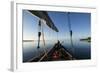 Bow of a Traditional Dhow with Sail in Mafia Island Coast of Tanzania-Paul Joynson Hicks-Framed Photographic Print