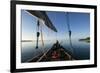 Bow of a Traditional Dhow with Sail in Mafia Island Coast of Tanzania-Paul Joynson Hicks-Framed Photographic Print