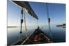 Bow of a Traditional Dhow with Sail in Mafia Island Coast of Tanzania-Paul Joynson Hicks-Mounted Photographic Print