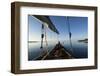 Bow of a Traditional Dhow with Sail in Mafia Island Coast of Tanzania-Paul Joynson Hicks-Framed Photographic Print