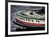 Bow Of A Tugboat, Philadelphia, PA-George Oze-Framed Photographic Print