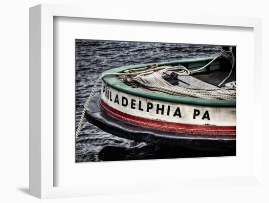 Bow Of A Tugboat, Philadelphia, PA-George Oze-Framed Photographic Print