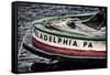 Bow Of A Tugboat, Philadelphia, PA-George Oze-Framed Stretched Canvas