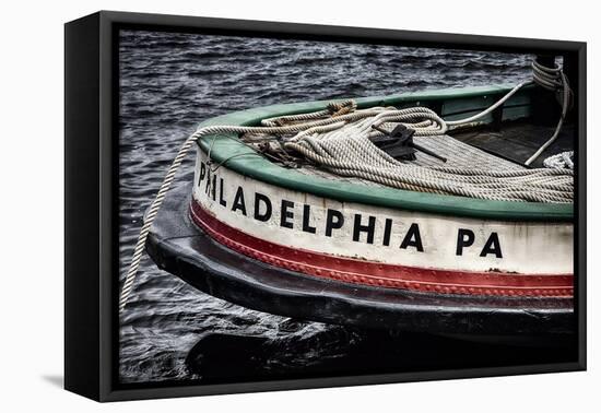 Bow Of A Tugboat, Philadelphia, PA-George Oze-Framed Stretched Canvas