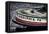 Bow Of A Tugboat, Philadelphia, PA-George Oze-Framed Stretched Canvas