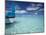 Bow of Boat in Shallow Water, Maldives, Indian Ocean-Papadopoulos Sakis-Mounted Photographic Print