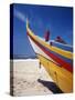 Bow of Fishing Boat, Silver Coast, Mira, Coimbra District, Portugal-Walter Bibikow-Stretched Canvas