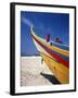 Bow of Fishing Boat, Silver Coast, Mira, Coimbra District, Portugal-Walter Bibikow-Framed Premium Photographic Print