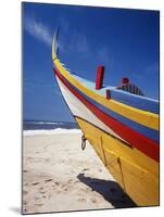 Bow of Fishing Boat, Silver Coast, Mira, Coimbra District, Portugal-Walter Bibikow-Mounted Premium Photographic Print