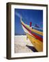 Bow of Fishing Boat, Silver Coast, Mira, Coimbra District, Portugal-Walter Bibikow-Framed Photographic Print