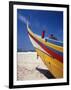 Bow of Fishing Boat, Silver Coast, Mira, Coimbra District, Portugal-Walter Bibikow-Framed Photographic Print