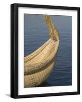 Bow of Reed Boat, Uros Islands, Floating Islands, Lake Titicaca, Peru-Merrill Images-Framed Photographic Print