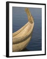 Bow of Reed Boat, Uros Islands, Floating Islands, Lake Titicaca, Peru-Merrill Images-Framed Photographic Print