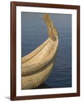 Bow of Reed Boat, Uros Islands, Floating Islands, Lake Titicaca, Peru-Merrill Images-Framed Photographic Print