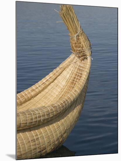 Bow of Reed Boat, Uros Islands, Floating Islands, Lake Titicaca, Peru-Merrill Images-Mounted Photographic Print