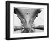 Bow of the USS Saratoga Warship-Arthur Sasse-Framed Photographic Print