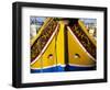 Bow of Traditional Maltese Luzzu Fishing Boat with the Eye of Osiris, Malta, Mediterranean, Europe-Stuart Black-Framed Photographic Print