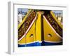 Bow of Traditional Maltese Luzzu Fishing Boat with the Eye of Osiris, Malta, Mediterranean, Europe-Stuart Black-Framed Photographic Print