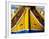 Bow of Traditional Maltese Luzzu Fishing Boat with the Eye of Osiris, Malta, Mediterranean, Europe-Stuart Black-Framed Photographic Print