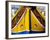 Bow of Traditional Maltese Luzzu Fishing Boat with the Eye of Osiris, Malta, Mediterranean, Europe-Stuart Black-Framed Photographic Print