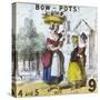 Bow-Pots!, Cries of London, C1840-TH Jones-Stretched Canvas