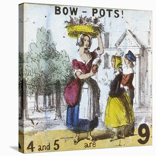 Bow-Pots!, Cries of London, C1840-TH Jones-Stretched Canvas