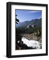 Bow River and Banff Springs Hotel, Banff National Park, Rocky Mountains, Alberta, Canada-Hans Peter Merten-Framed Photographic Print