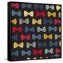 Bow Ties-Elizabeth Caldwell-Framed Stretched Canvas