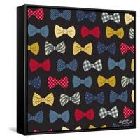 Bow Ties-Elizabeth Caldwell-Framed Stretched Canvas