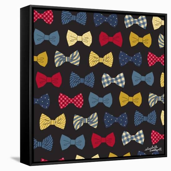 Bow Ties-Elizabeth Caldwell-Framed Stretched Canvas