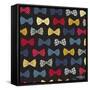 Bow Ties-Elizabeth Caldwell-Framed Stretched Canvas