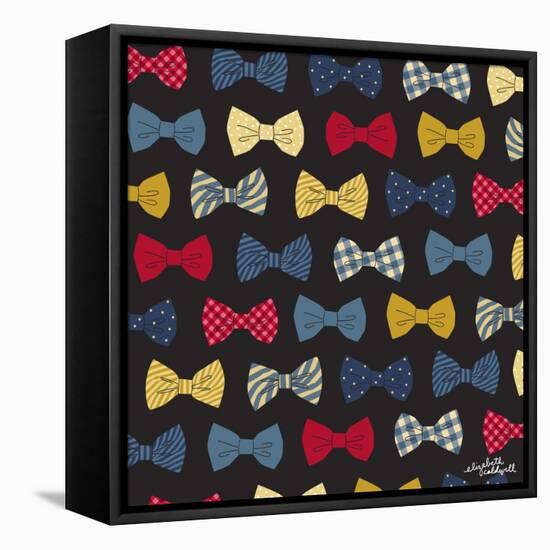 Bow Ties-Elizabeth Caldwell-Framed Stretched Canvas