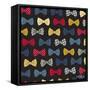 Bow Ties-Elizabeth Caldwell-Framed Stretched Canvas