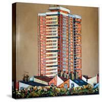 Bow Tower-Noel Paine-Stretched Canvas