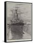 Bow View of the Camperdown, in Dry Dock at Malta for Repairs-null-Framed Stretched Canvas