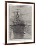 Bow View of the Camperdown, in Dry Dock at Malta for Repairs-null-Framed Giclee Print