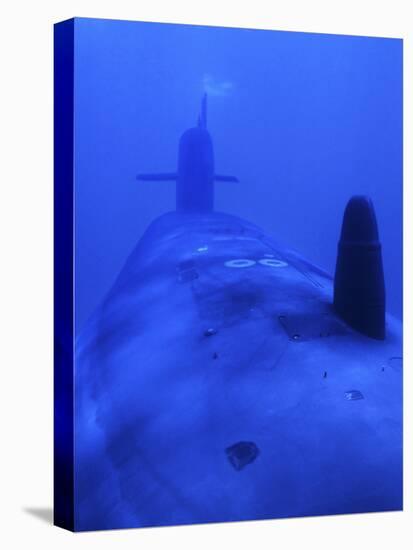 Bow View of the USS Kamehameha-Stocktrek Images-Stretched Canvas