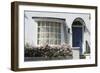 Bow Window and Arched Window Light Door Entrance, London, England-Natalie Tepper-Framed Photo