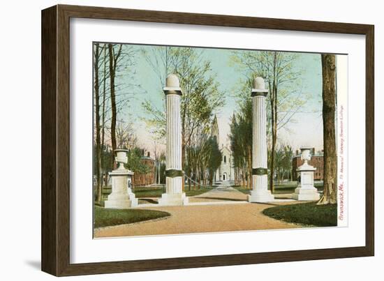 Bowdoin College, Brunswick, Maine-null-Framed Art Print