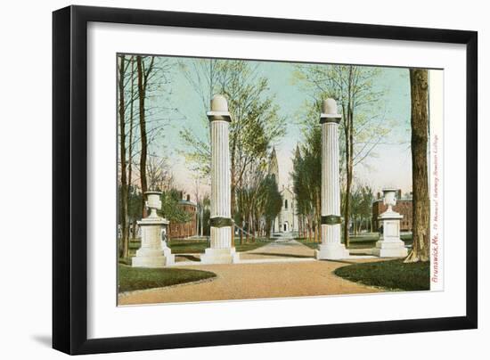 Bowdoin College, Brunswick, Maine-null-Framed Art Print