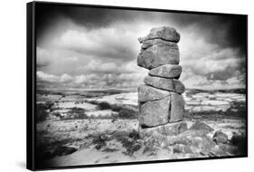 Bowerman's Nose, Dartmoor, Devon-Simon Marsden-Framed Stretched Canvas