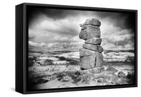 Bowerman's Nose, Dartmoor, Devon-Simon Marsden-Framed Stretched Canvas