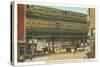 Bowery and Doubledeck Elevated Railroad, New York-null-Stretched Canvas