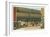 Bowery and Doubledeck Elevated Railroad, New York-null-Framed Art Print