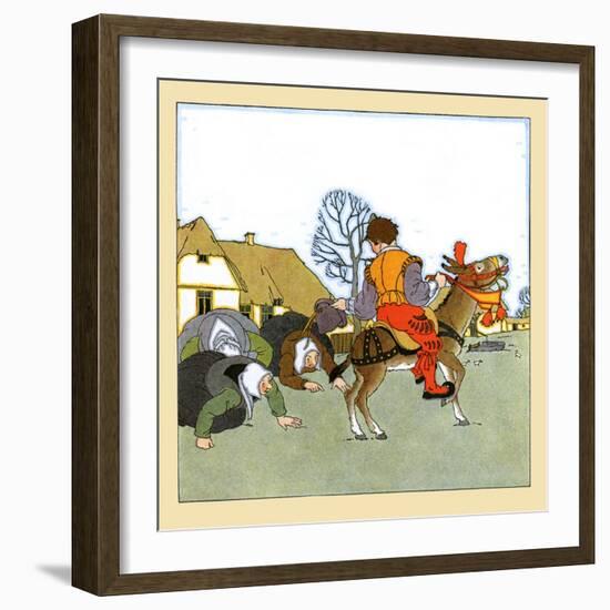 Bowing To An Ass-Maud & Miska Petersham-Framed Art Print