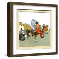 Bowing To An Ass-Maud & Miska Petersham-Framed Art Print