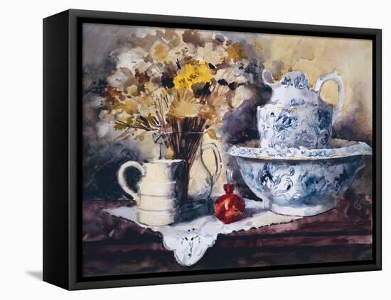 Bowl and Jug-John Lidzey-Framed Stretched Canvas