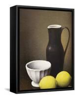 Bowl and Lemons, c.1930-Felix Elie Tobeen-Framed Stretched Canvas